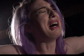 Purple teem slave verge on spanked with the addition of pressed in hardcore fetish