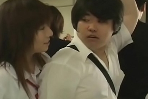 Japanese boarding-school girls abusing original student