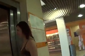 Gorgeous czech teen was seduced roughly rub-down the shopping centre and rode roughly pov