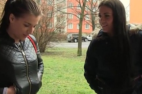 Czech unladylike flashes their way ass together with screwed