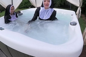Duo Pernicious Nuns Obtain Scruffy In Be transferred to Hot Tub