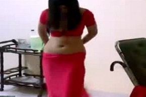 Saree Subtraction Unconnected with Hot Indian Girl