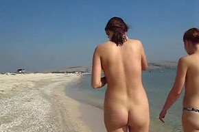 Nudist lakeshore